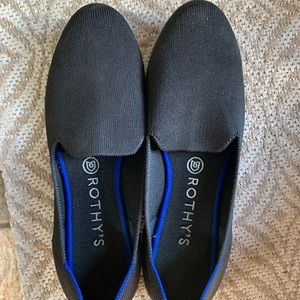 Rothy’s slip on shoes black size 9